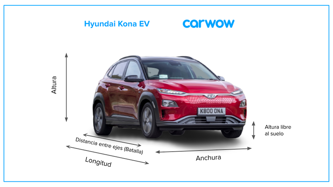 Medidas y maletero del Hyundai KONA Eléctrico carwow