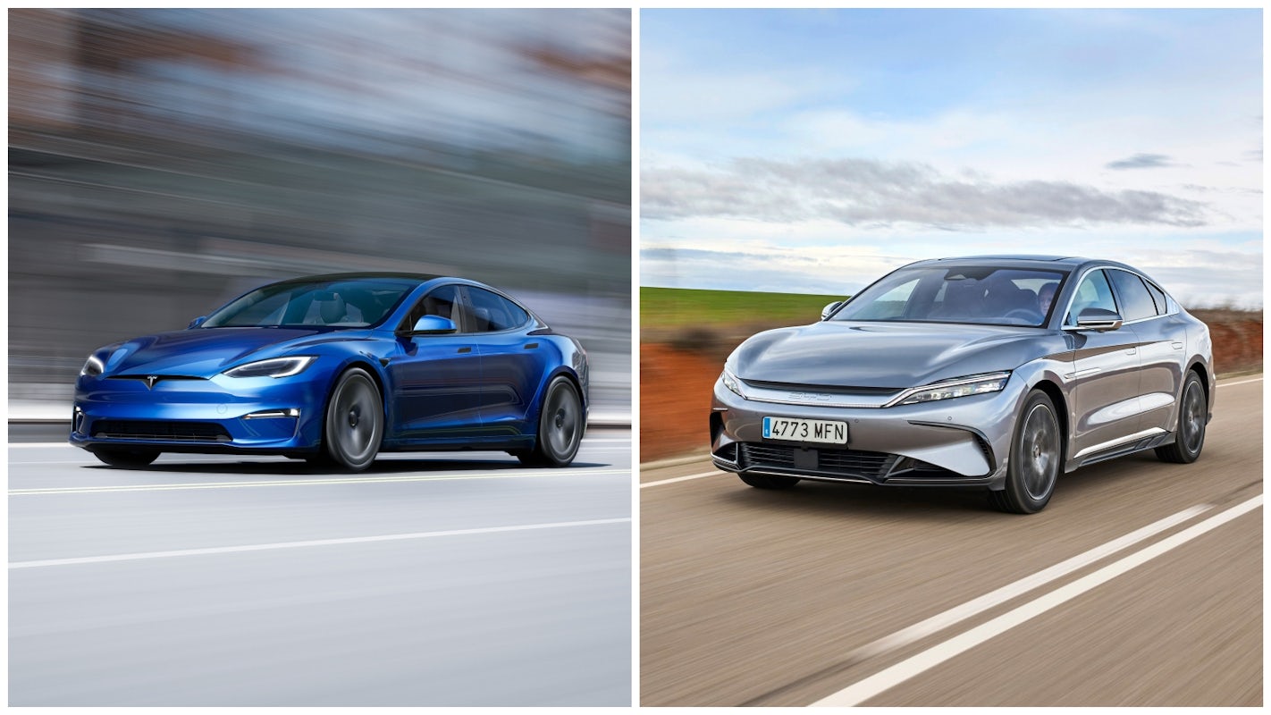 Comparativa entre el BYD Han y el Tesla Model S, carwow