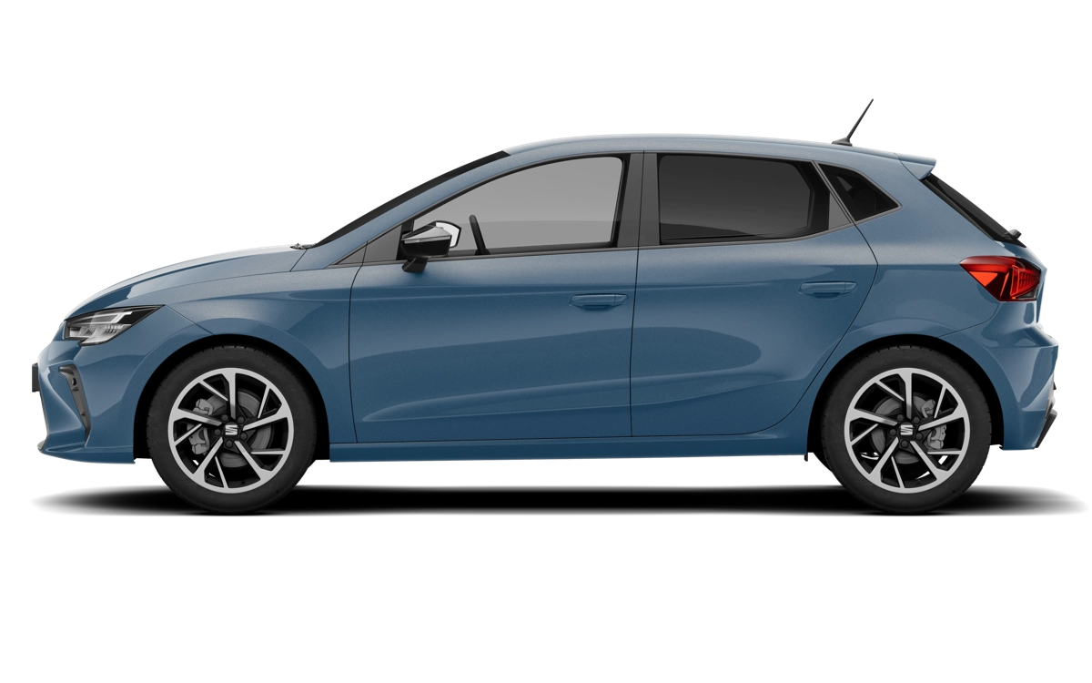 Seat Ibiza de perfil, oferta de renting por menos de 300 euros al mes en Carwow