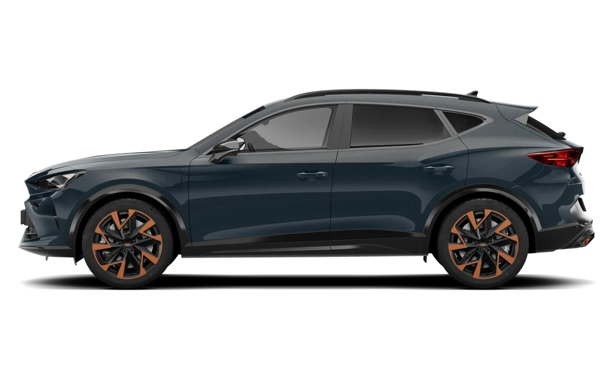 Cupra Formentor de perfil, oferta de renting en Carwow
